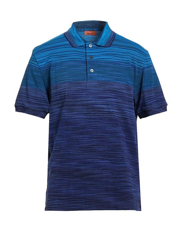 ミッソーニ メンズ トップス スポーツシャツ MISSONI Azure Blue 青碧