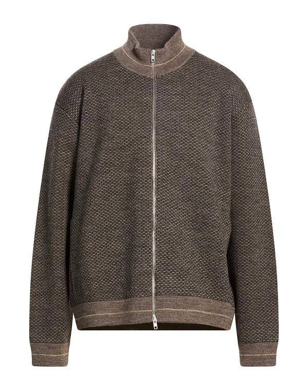 マルタンマルジェラ メンズ アウター ジレー チャック付き添い人編み物 MAISON MARGIELA Taupe トープ