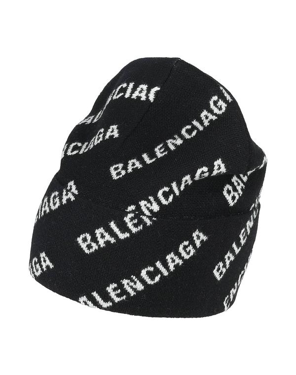 バレンシアガ メンズ 付属物 鳥打ち帽 BALENCIAGA Black 黒いこと