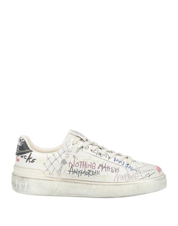 バルマン メンズ シューズ スニーカー BALMAIN Off White 象牙色