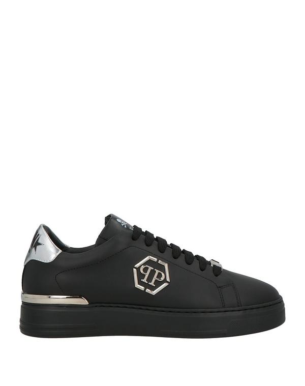 フィリップ飾り気のない メンズ シューズ スニーカー PHILIPPLEIN Black 黒いこと