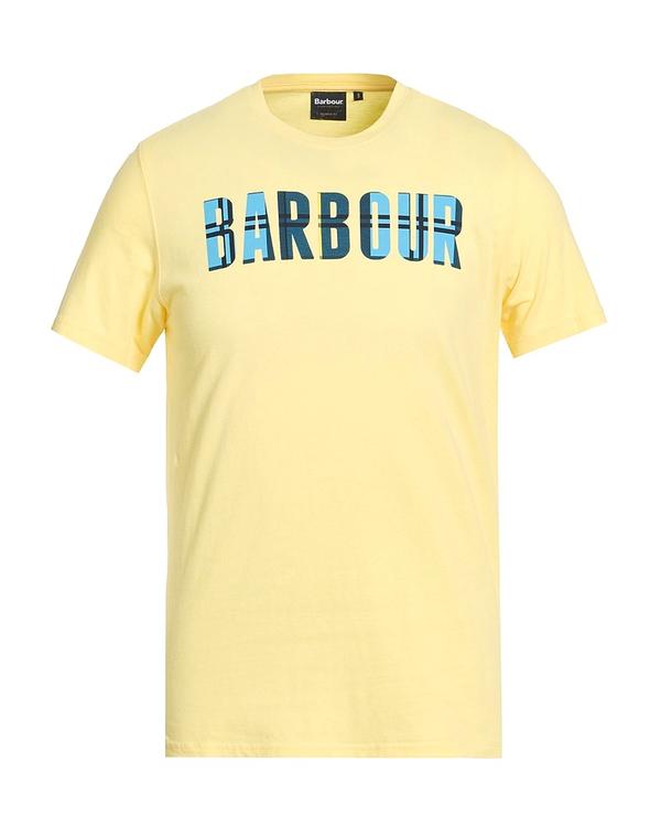 バブアー メンズ トップス ティーシャツ BARBOUR Yellow 黄色