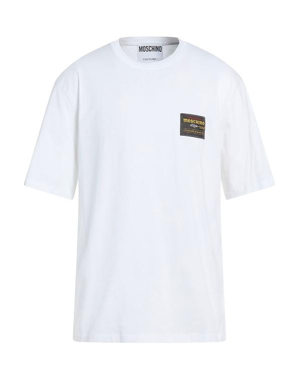 モスキーノ メンズ トップス プルオーバー MOSCHINO T White 白いこと