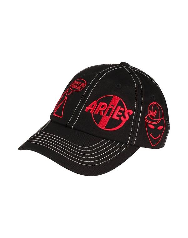 アリーズ メンズ 付属物 鳥打ち帽 ARIES Black 黒いこと