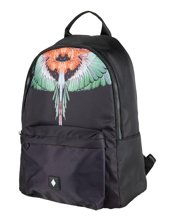 マルセロバーロン メンズ 御徒面子 うしろ側容器に並べる・背嚢 MARCELO BURLON Black 黒いこと