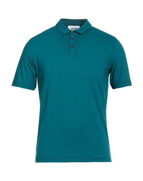 アルファス テューディオ メンズ トップス スポーツシャツ ALPHA STUDIO Deep Teal ティール