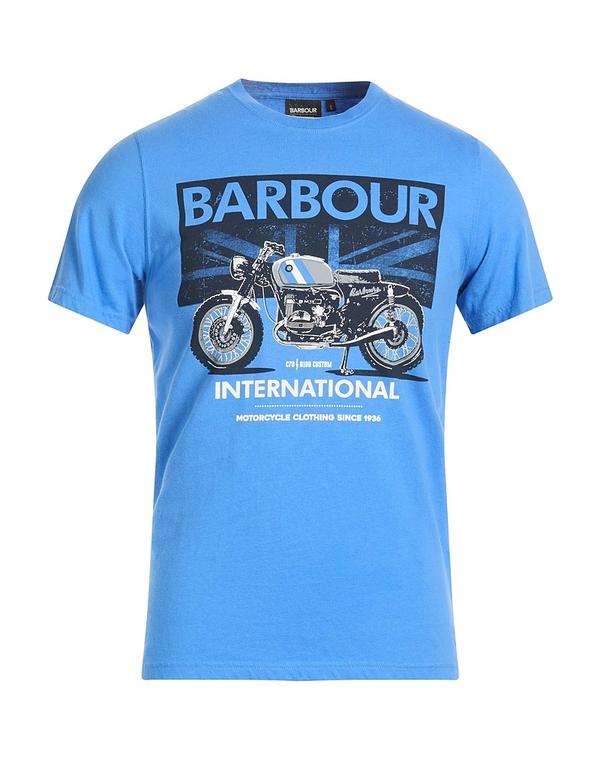 バブアー メンズ トップス ティーシャツ BARBOUR Blue 青碧