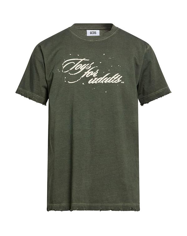 ジーシーディーエス メンズ トップス ティーシャツ GCDS Military Green 緑であること
