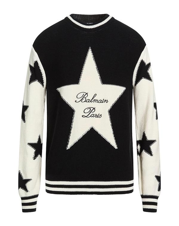 バルマン メンズ トップス ティーシャツ ティーシャツ BALMAIN Black 黒いこと
