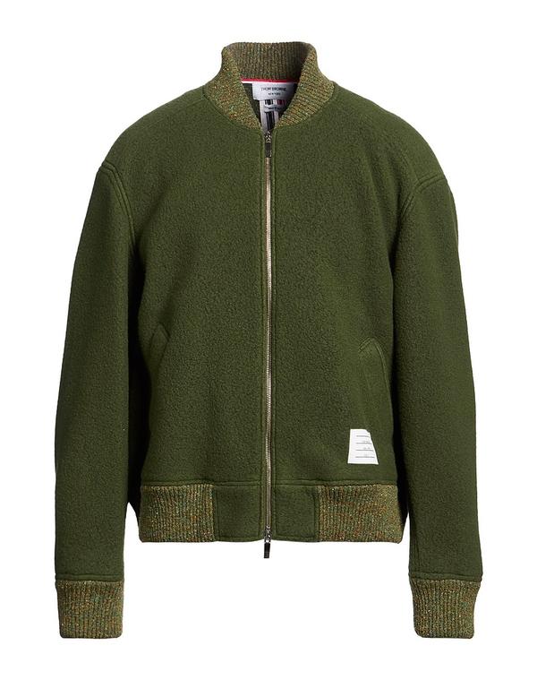 トム赤銅色 メンズ アウター 上衣・上衣 THOM BROWNE Military Green 緑であること