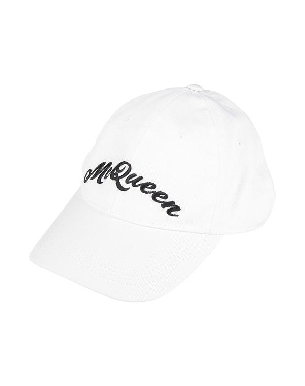 マックイーン メンズ 添え物 かぶり笠 MCQUEEN White 白いこと