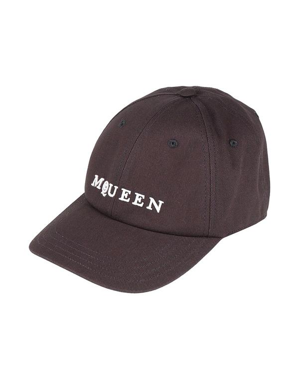 マックイーン メンズ 付属物 鳥打ち帽 MCQUEEN Black 黒いこと