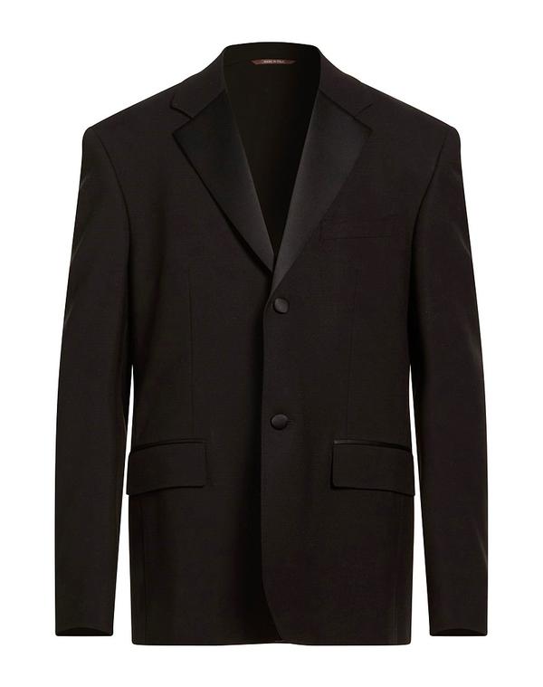 カナーリ メンズ アウター 上衣・上衣 テーラードジャケット CANALI Black 黒いこと