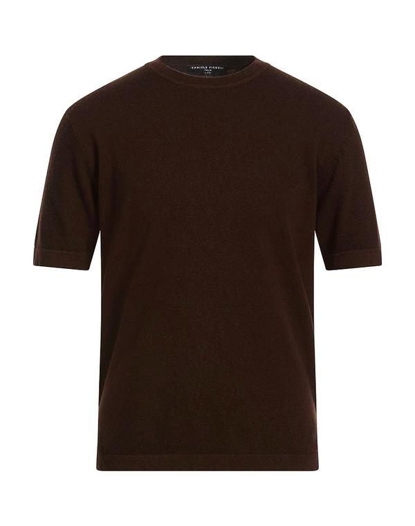 ダニエル フィエゾリ メンズ トップス プルオーバー ティーシャツ DANIELE FIESOLI Chocolate Brown 赤銅色