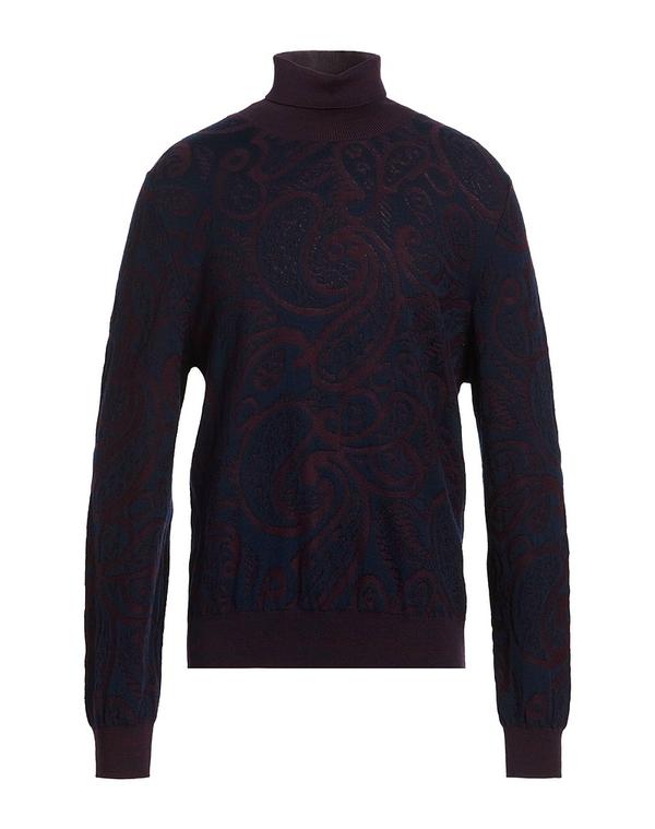 エトロ メンズ アウター ニット・セータートルネック ETRO Midnight Blue 青色