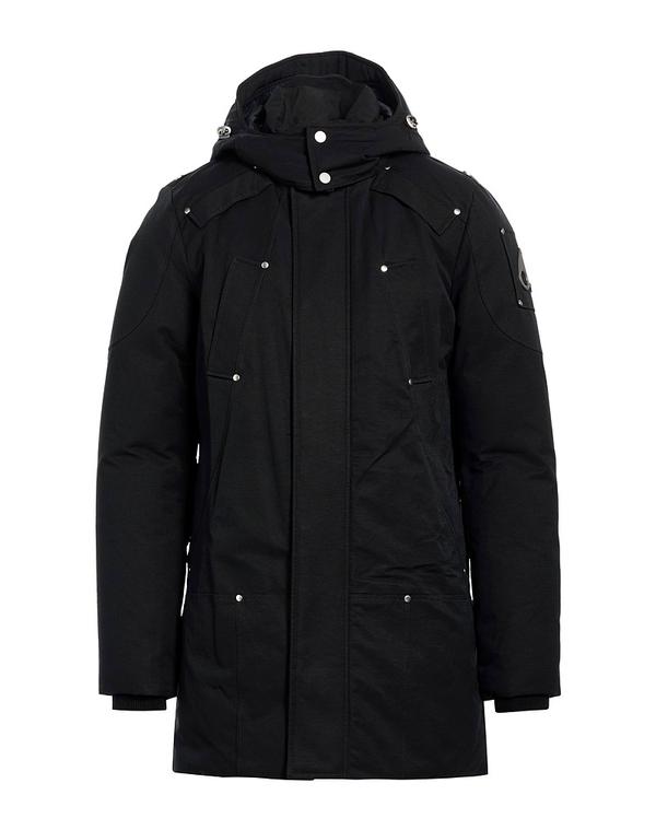 ヘアムースナックル メンズ アウター 厚地の外套 MOOSE KNUCKLES Black 黒いこと
