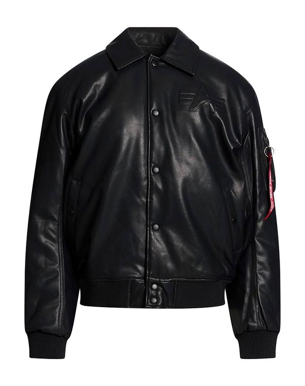 アルファインダストリーズ メンズ アウター 上衣・上衣 ALPHA INDUSTRIES Black 黒いこと
