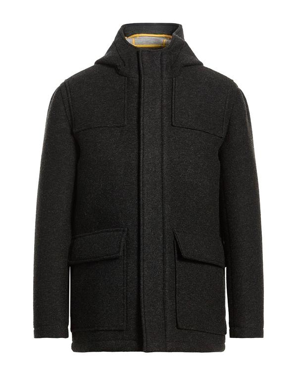 マニュエル リッツ メンズ アウター 厚地の外套 MANUEL RITZ Charcoal 濃灰色