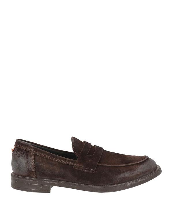 モマ メンズ シューズ スリッポン・ローファー モカシン MOMA Chocolate Brown 赤銅色