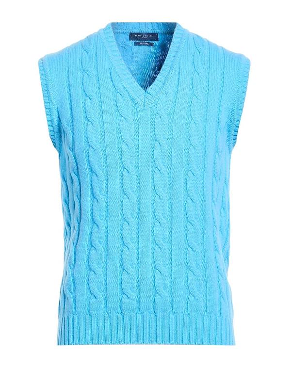 ダニエル フィエゾリ メンズ トップス プルオーバー ティーシャツ DANIELE FIESOLI Azure Blue 青碧