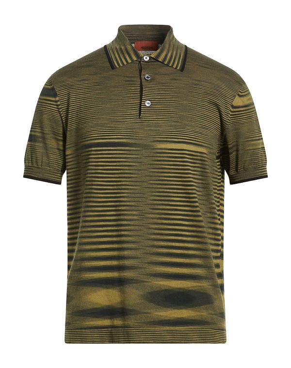 ミッソーニ メンズ トップス スポーツシャツ MISSONI Military Green 緑であること