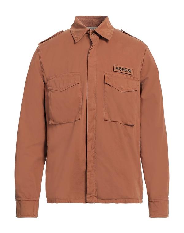 アスペジ メンズ トップス プルオーバー ASPESI Brown 赤銅色