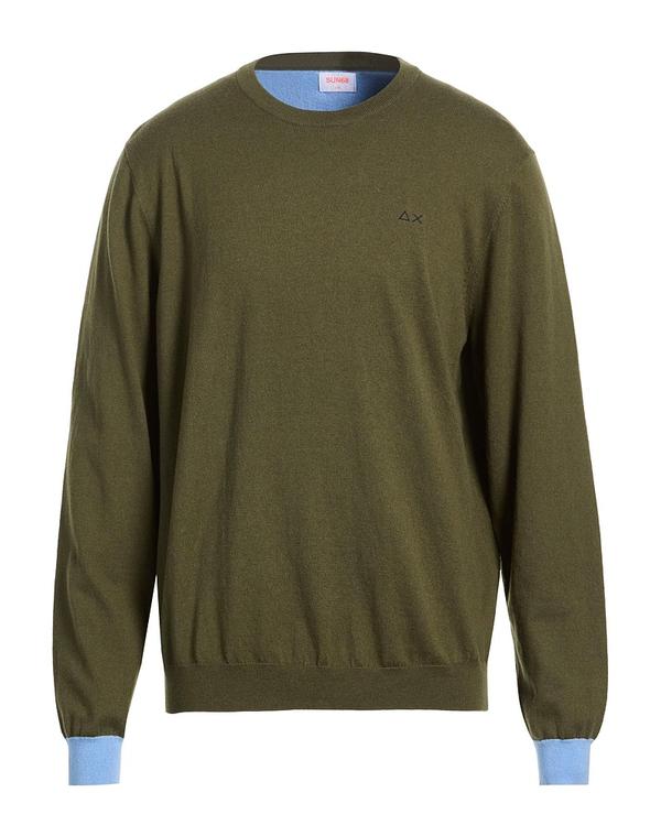 サンシックスティーエイト メンズ トップス プルオーバー ティーシャツ SUN 68 Military Green 緑であること