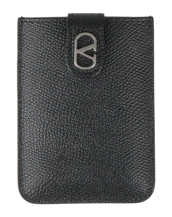ヴァレンティノ メンズ 佩び物 札入れ 歌留多入れもの VALENTINO GARAVANI Black 黒いこと