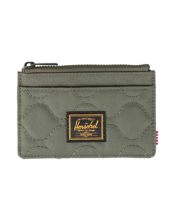 ハーシェルサプライ メンズ 付属品 紙入れ 歌留多入れもの HERSCHEL SUPPLY CO. Military Green 緑であること