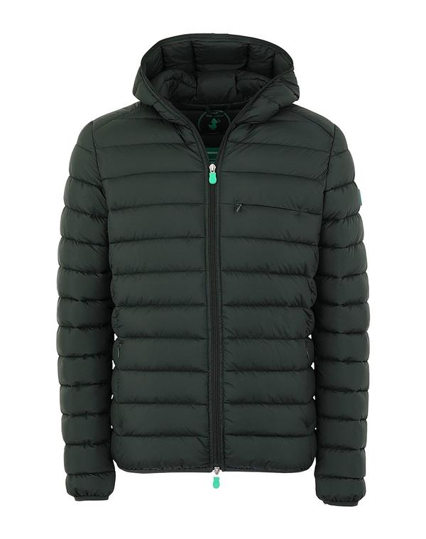 セ前日 ザ 家鴨 メンズ アウター 上衣・上衣 パファージャケット SAVE THE DUCK Dark Green 緑であること