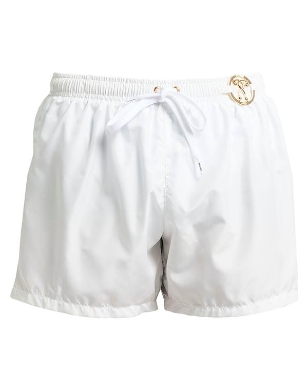 モスキーノ メンズ 水泳着 二分の一ズボン下・さる股引き MOSCHINO ( ) White 白いこと