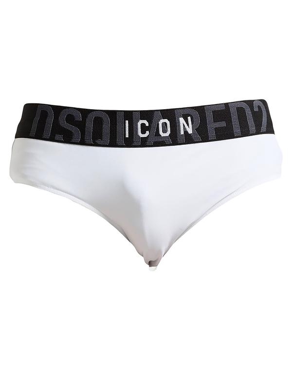 ディースクエアード メンズ 海水着 二分の一ズボン下・さる股引き DSQUARED2 ( ) White 白いこと