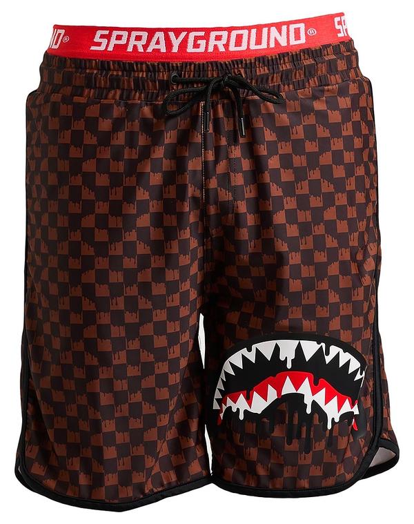吹きつける地べた メンズ 水泳着 二分の一ズボン下・さる股引き SPRAYGROUND ( ) Brown 赤銅色