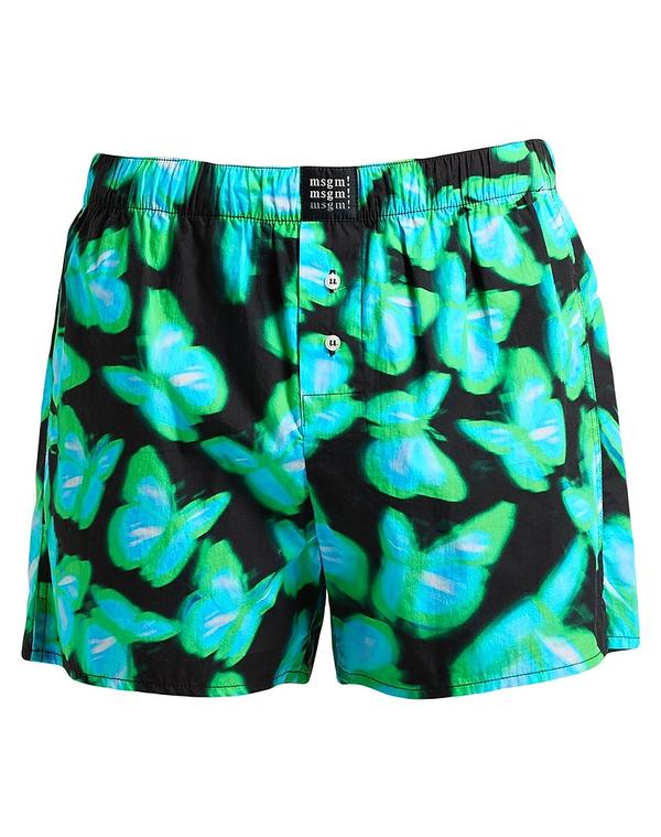 エムエスジイエム メンズ 海水着 二分の一ズボン下・さる股引き MSGM ( ) Black 黒いこと