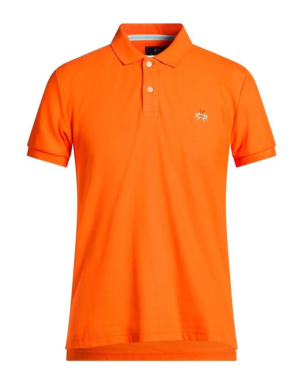 ラ マルティーナ メンズ トップス スポーツシャツ 天使の都市 MARTINA Orange オレンジ色