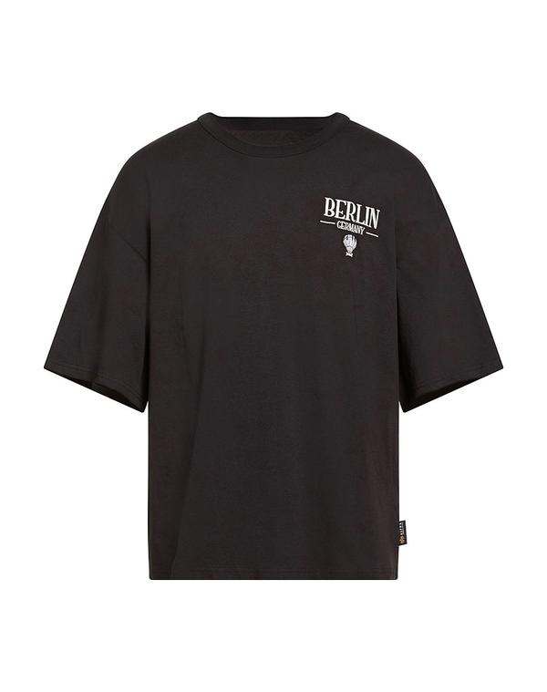 アルファインダストリーズ メンズ トップス ティーシャツ ALPHA INDUSTRIES Black 黒いこと