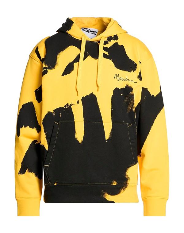 モスキーノ メンズ アウター パーカー・スウェット MOSCHINO Yellow 黄色