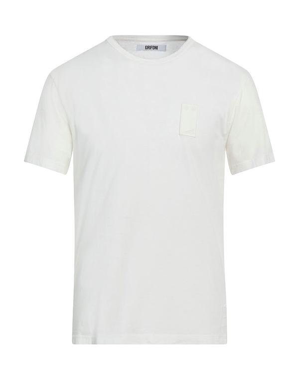 グリフォーニ メンズ トップス プルオーバー GRIFONI T White 白いこと