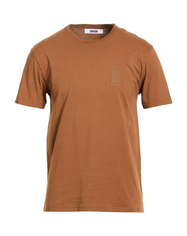 グリフォーニ メンズ トップス プルオーバー GRIFONI T Light Brown 赤銅色