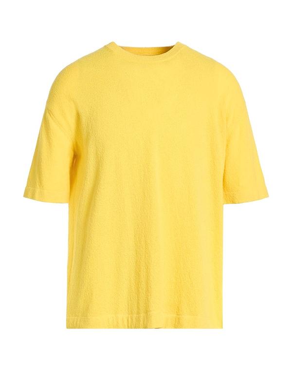 ロベルトコリーナ メンズ トップス プルオーバー ティーシャツ ROBERTO COLLINA Yellow 黄色