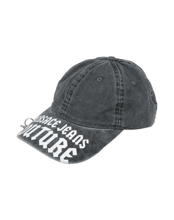 ヴェルサーチ メンズ 添え物 かぶり笠 VERSACE JEANS COUTURE Black 黒いこと