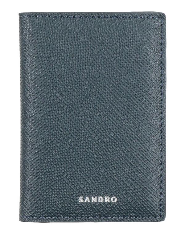 サンドロ メンズ アクセサリー 財布 カードケース SANDRO Midnight Blue ブルー｜ReVida 店 14,686円
