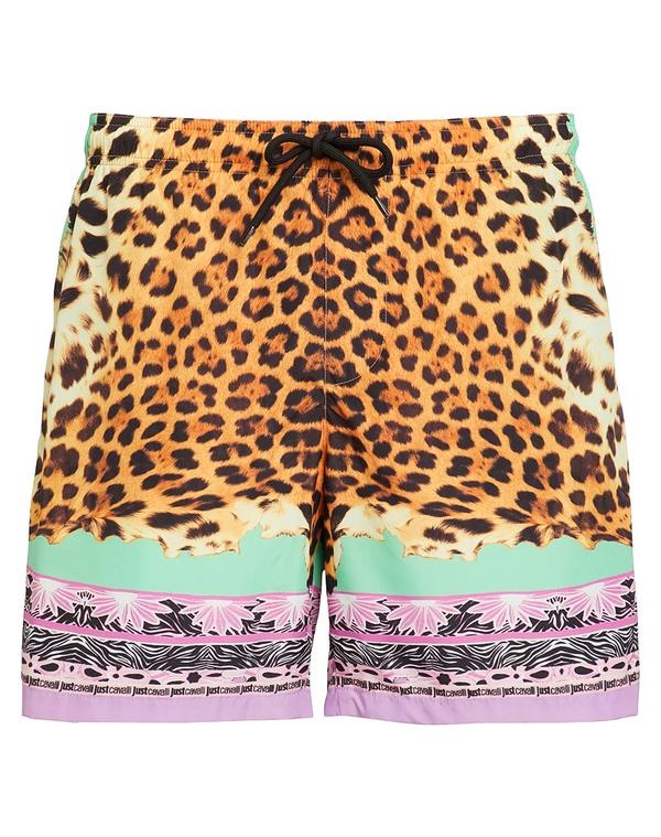 ジャストカバリ メンズ 海水着 二分の一ズボン下・さる股引き JUST CAVALLI ( ) Lime Green 菩提樹