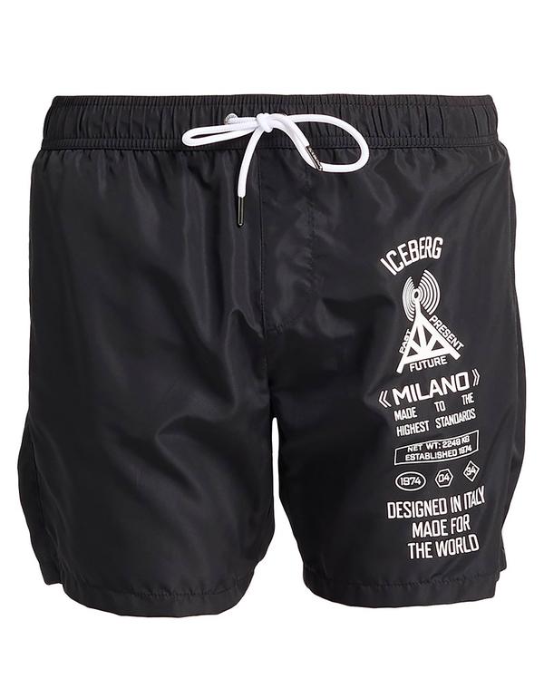 アイスバーグレタス メンズ 水泳着 二分の一ズボン下・さる股引き ICEBERG ( ) Black 黒いこと
