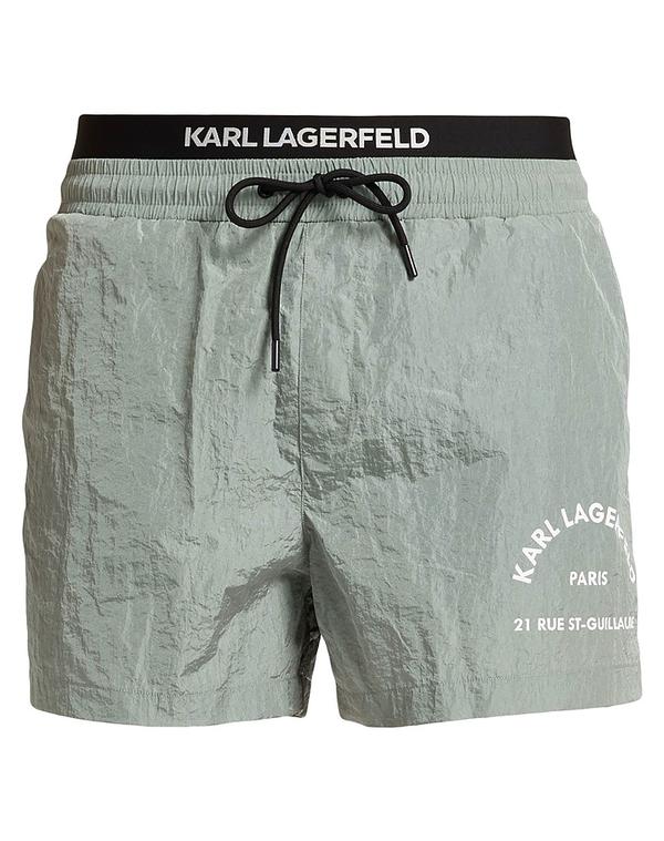 長い巻き毛 ラガーフェルド メンズ 海水着 二分の一ズボン下・さる股引き KARLAGERFELD ( ) Gray 薄墨色