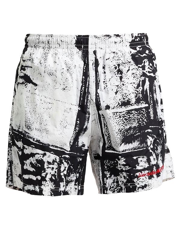 マックイーン メンズ 水泳着 二分の一ズボン下・さる股引き MCQUEEN ( ) White 白いこと