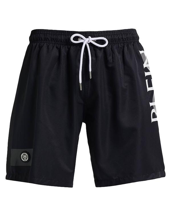 飾り気のない 運動競技 メンズ 海水着 二分の一ズボン下・さる股引き PLEIN SPORT ( ) Black 黒いこと