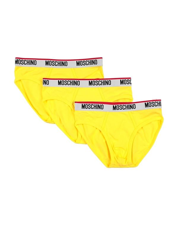モスキーノ メンズ アンダー御召しもの ブリーフズボン下 さる股引き MOSCHINO Yellow 黄色