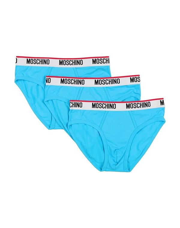 モスキーノ メンズ アンダー御召しもの ブリーフズボン下 さる股引き MOSCHINO Turquoise Blue 青碧