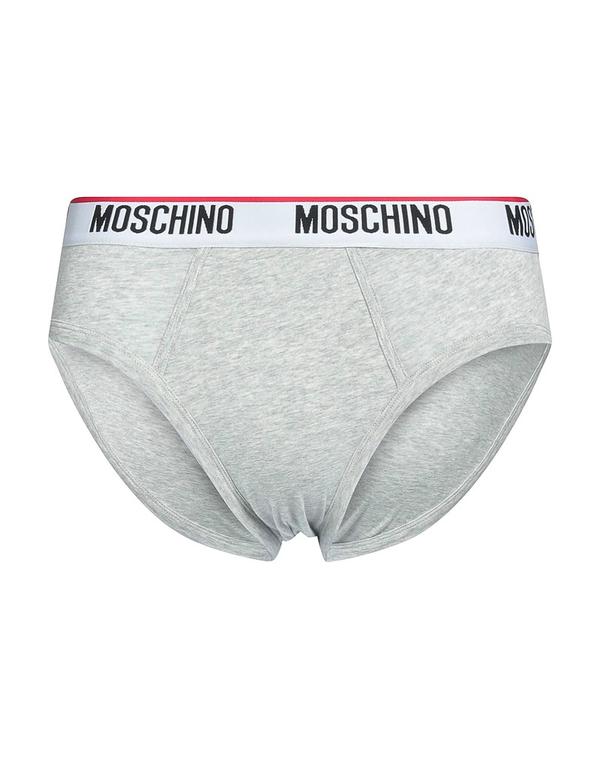 モスキーノ メンズ アンダー御召しもの ブリーフズボン下 さる股引き MOSCHINO Light Gray 薄墨色